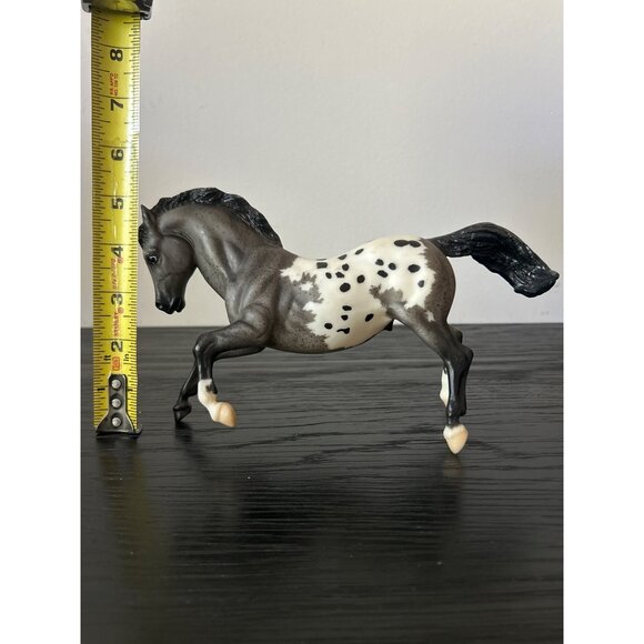 Retired Classic Breyer Horse #681 Rearing Appaloosa Stallion Blue Roan Western - Picture 7 of 8
